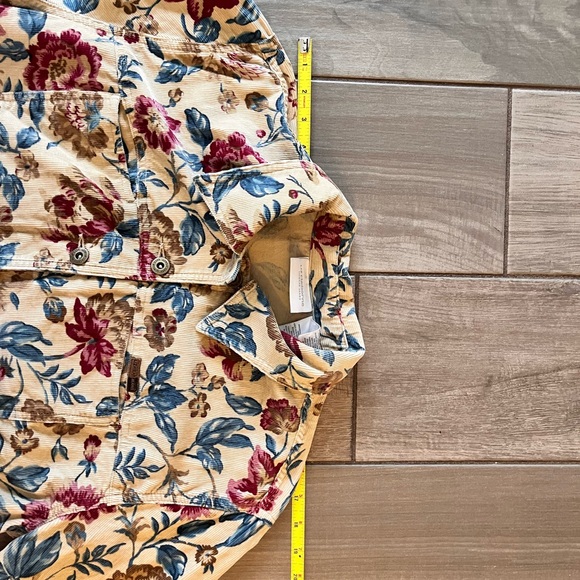 Vintage Lizwear Jeans Floral Corduroy Jacket by Liz Claiborne - Picture 15 of 15